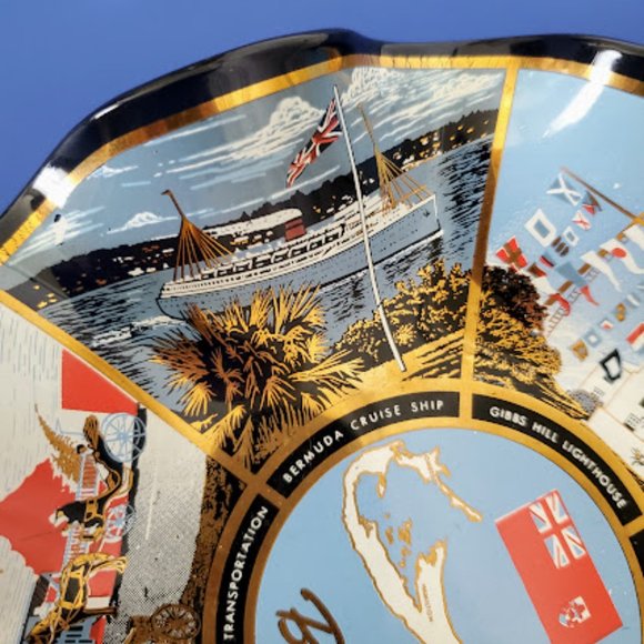 Mid-Century Bermuda Souvenir Dish/Ashtray - Picture 7 of 10